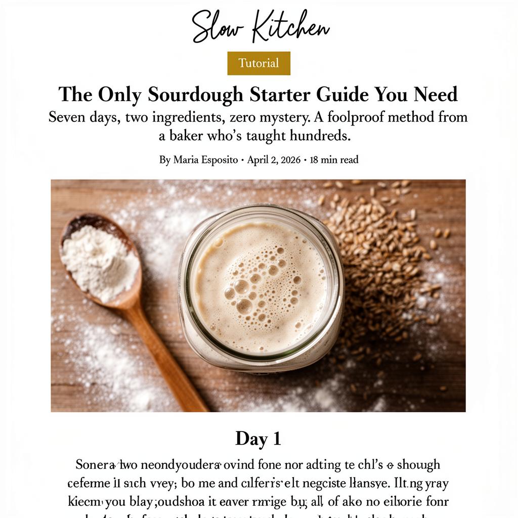 Slow Kitchen — Tutorial (Cooking)