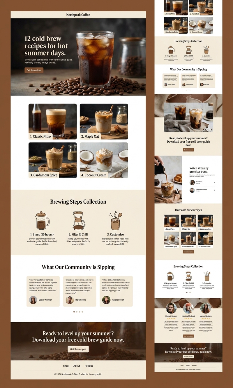 Northpeak Coffee landing page