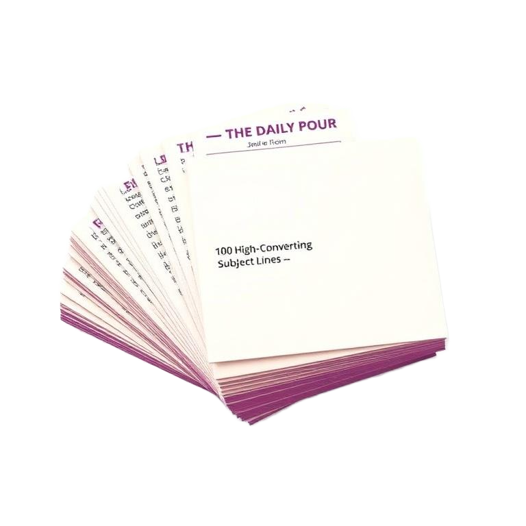 The Daily Pour — 100 High-Converting Subject Lines