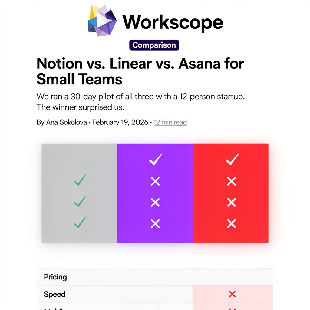 Workscope — Comparison (SaaS)